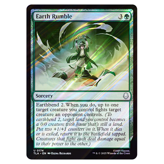 Earth Rumble 0174 card from the Magic The Gathering set Avatar The Last Airbender