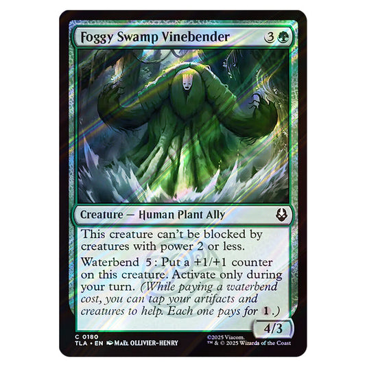 Foggy Swamp Vinebender 0180 card from the Magic The Gathering set Avatar The Last Airbender