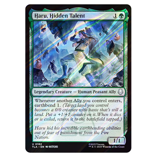 Haru, Hidden Talent 0182 card from the Magic The Gathering set Avatar The Last Airbender