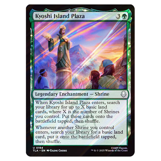 Kyoshi Island Plaza 0184 card from the Magic The Gathering set Avatar The Last Airbender