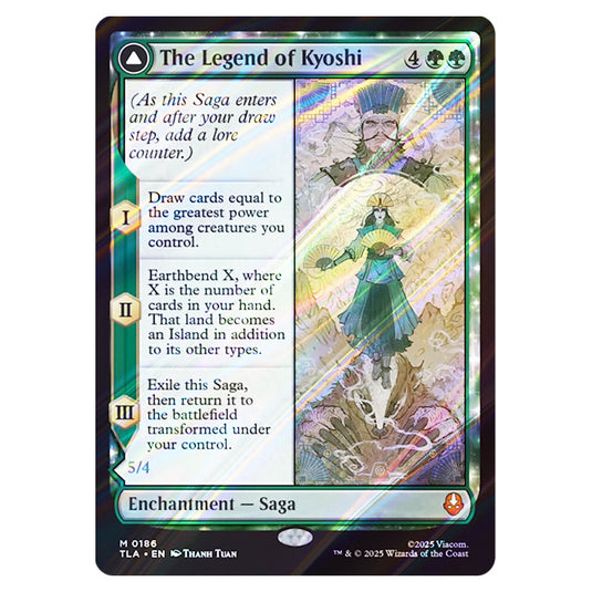 The Legend of Kyoshi // Avatar Kyoshi 0186 card from the Magic The Gathering set Avatar The Last Airbender