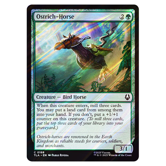 Ostrich-Horse 0188 card from the Magic The Gathering set Avatar The Last Airbender