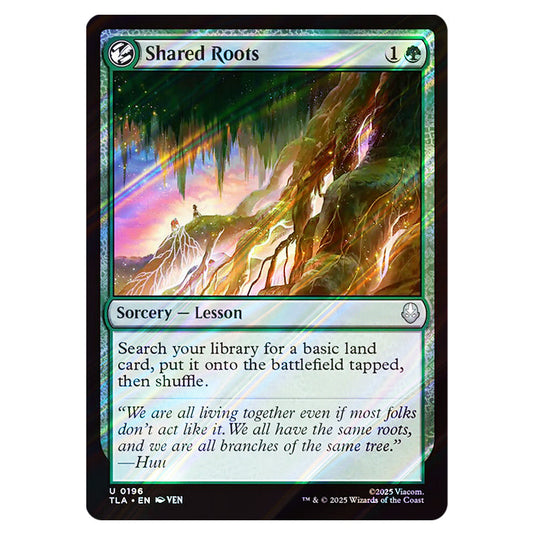 Shared Roots 0196 card from the Magic The Gathering set Avatar The Last Airbender