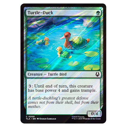 Turtle-Duck 0200 card from the Magic The Gathering set Avatar The Last Airbender