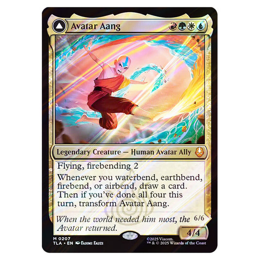 Avatar Aang // Aang, Master of Elements 0207 card from the Magic The Gathering set Avatar The Last Airbender
