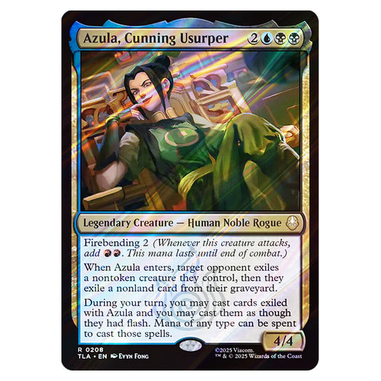 Azula, Cunning Usurper 0208 card from the Magic The Gathering set Avatar The Last Airbender