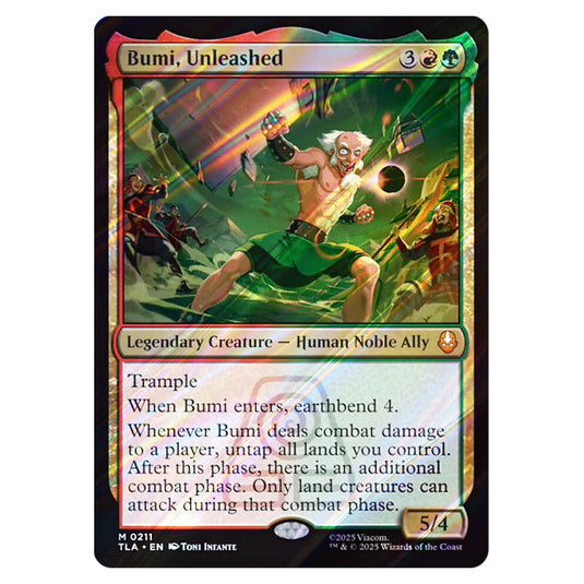 Bumi, Unleashed 0211 card from the Magic The Gathering set Avatar The Last Airbender