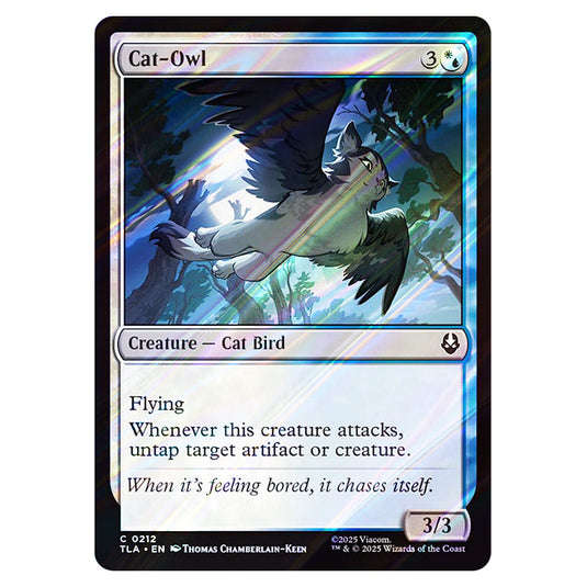 Cat-Owl 0212 card from the Magic The Gathering set Avatar The Last Airbender