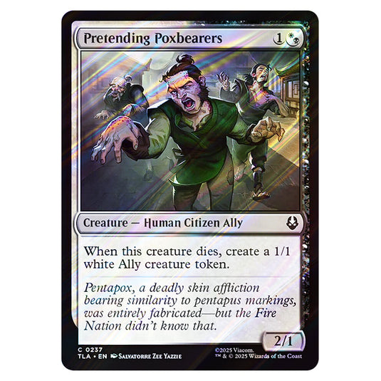 Pretending Poxbearers 0237 card from the Magic The Gathering set Avatar The Last Airbender