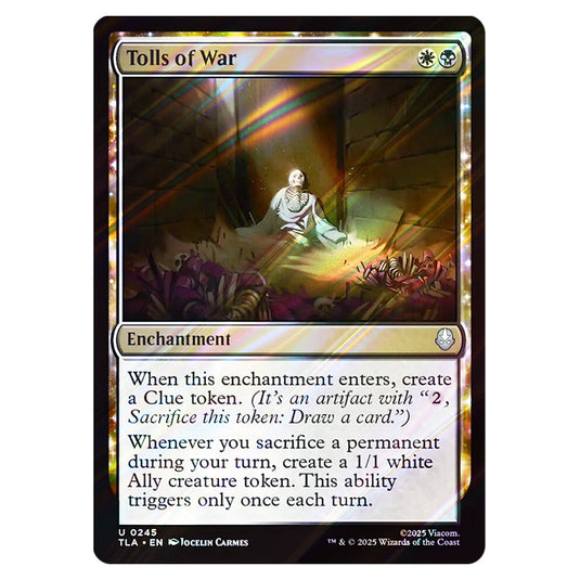 Tolls of War 0245 card from the Magic The Gathering set Avatar The Last Airbender