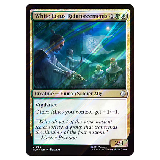 White Lotus Reinforcements 0251 card from the Magic The Gathering set Avatar The Last Airbender