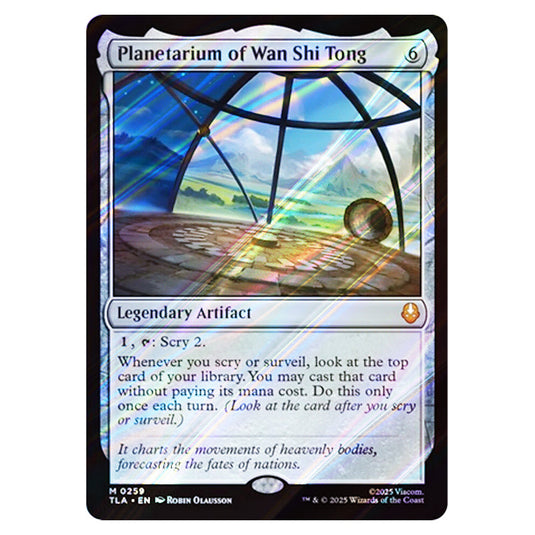 Planetarium of Wan Shi Tong 0259 card from the Magic The Gathering set Avatar The Last Airbender
