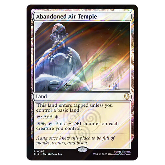 Abandoned Air Temple 0263 card from the Magic The Gathering set Avatar The Last Airbender