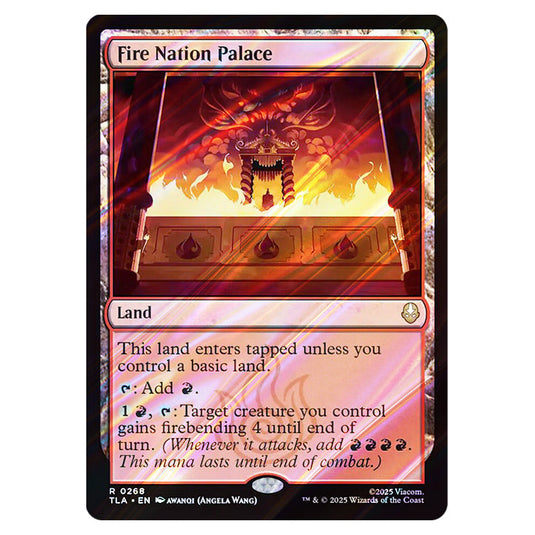 Fire Nation Palace 0268 card from the Magic The Gathering set Avatar The Last Airbender