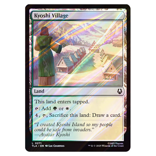 Kyoshi Village 0271 card from the Magic The Gathering set Avatar The Last Airbender