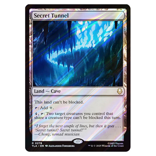 Secret Tunnel 0278 card from the Magic The Gathering set Avatar The Last Airbender