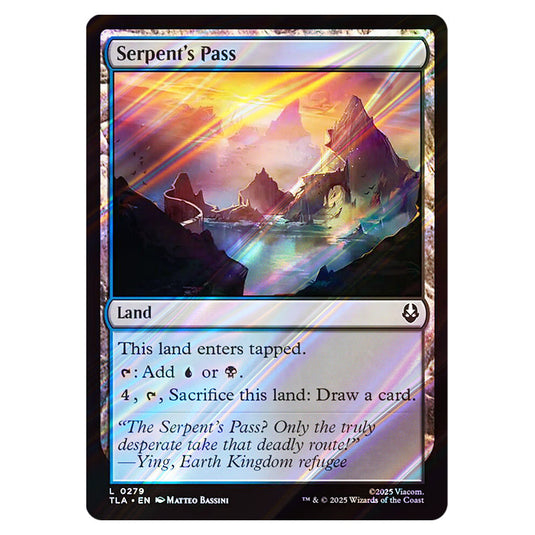 Serpent's Pass 0279 card from the Magic The Gathering set Avatar The Last Airbender