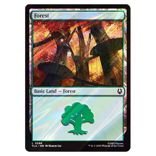 Forest 0286 card from the Magic The Gathering set Avatar The Last Airbender