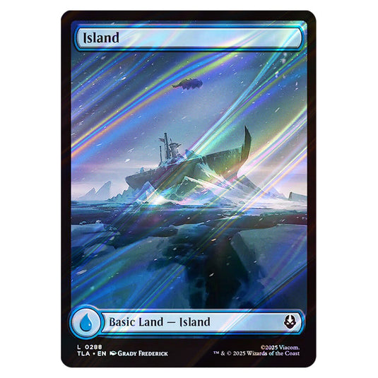 Island 0288 card from the Magic The Gathering set Avatar The Last Airbender