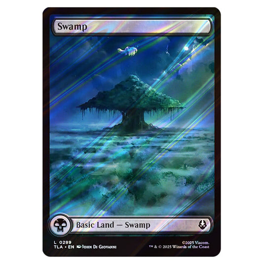 Swamp 0289 card from the Magic The Gathering set Avatar The Last Airbender