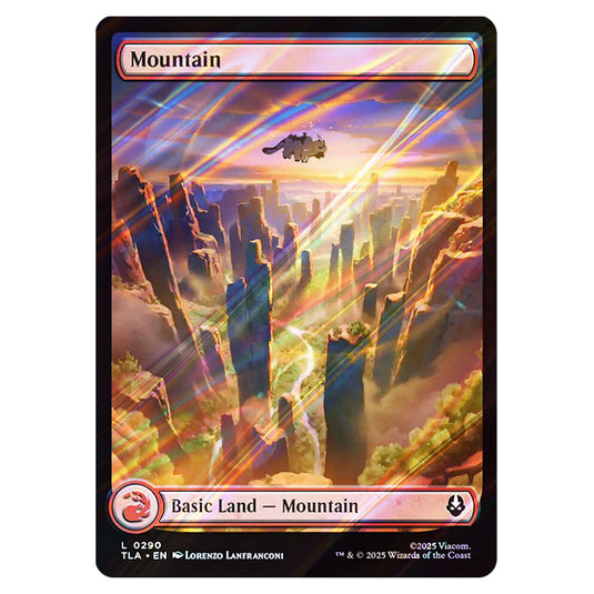 Mountain 0290 card from the Magic The Gathering set Avatar The Last Airbender