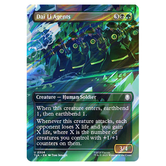 Dai Li Agents 0306 card from the Magic The Gathering set Avatar The Last Airbender