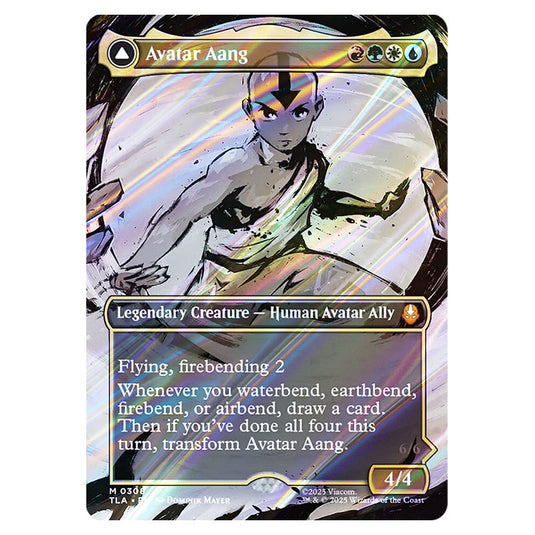 Avatar Aang // Aang, Master of Elements 0308 card from the Magic The Gathering set Avatar The Last Airbender