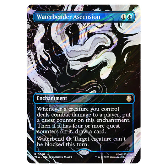 Waterbender Ascension 0310 card from the Magic The Gathering set Avatar The Last Airbender