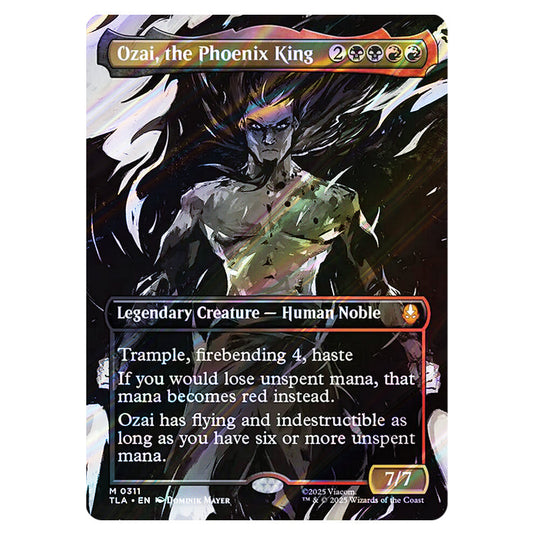 Ozai, the Phoenix King 0311 card from the Magic The Gathering set Avatar The Last Airbender