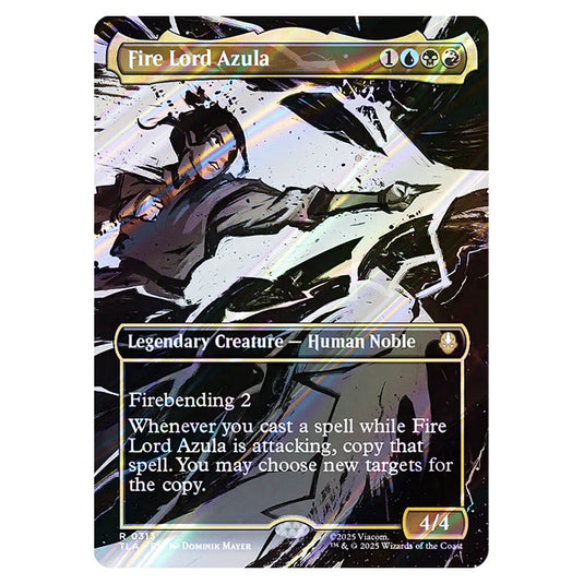 Fire Lord Azula 0313 card from the Magic The Gathering set Avatar The Last Airbender