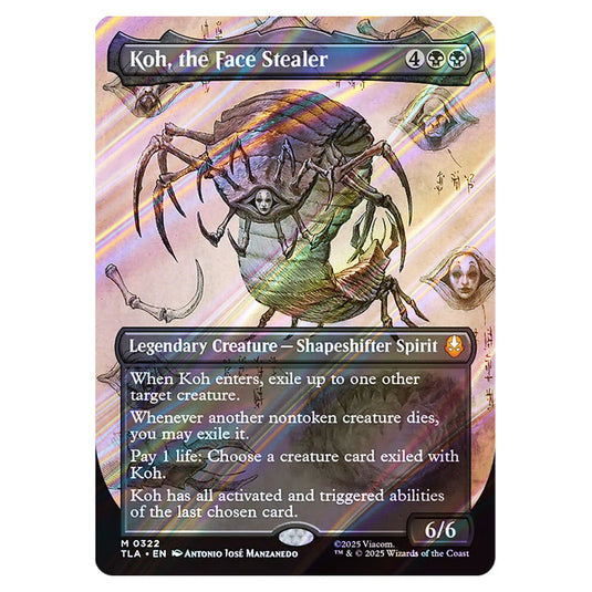 Koh, the Face Stealer 0322 card from the Magic The Gathering set Avatar The Last Airbender