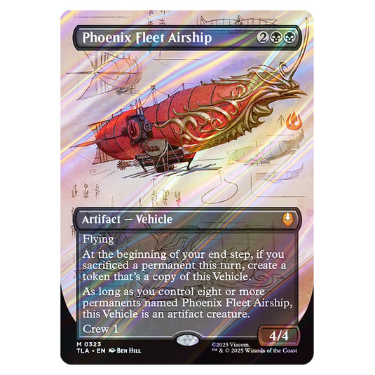 Phoenix Fleet Airship 0323 card from the Magic The Gathering set Avatar The Last Airbender