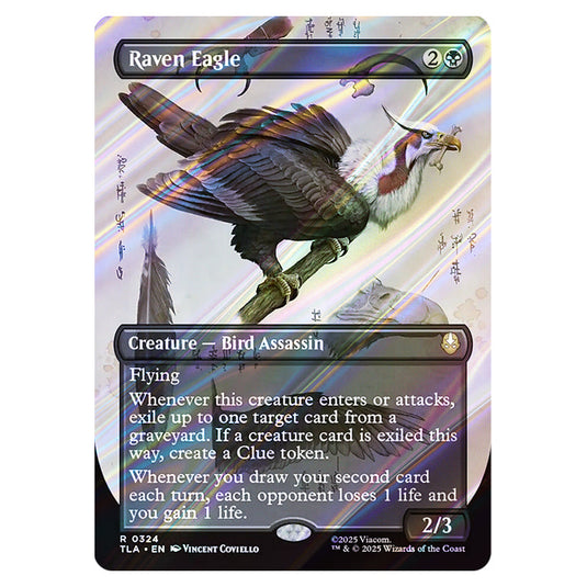 Raven Eagle 0324 card from the Magic The Gathering set Avatar The Last Airbender