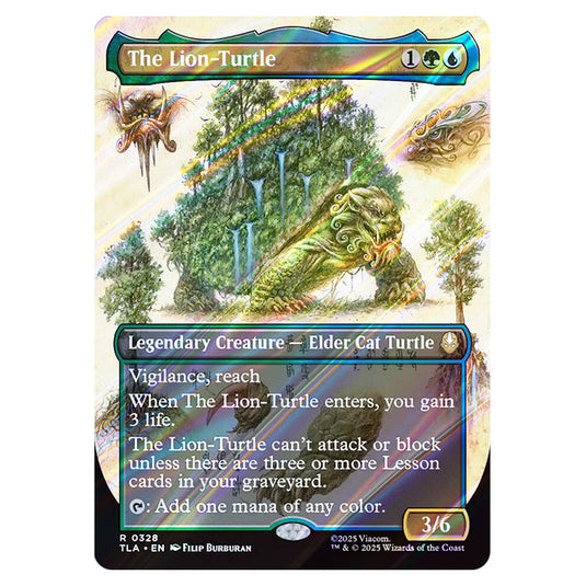 The Lion-Turtle 0328 card from the Magic The Gathering set Avatar The Last Airbender