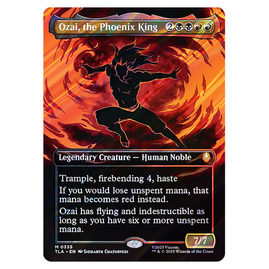 Ozai, the Phoenix King 0335 card from the Magic The Gathering set Avatar The Last Airbender