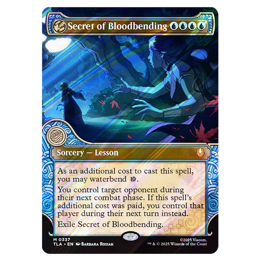 Secret of Bloodbending 0337 card from the Magic The Gathering set Avatar The Last Airbender