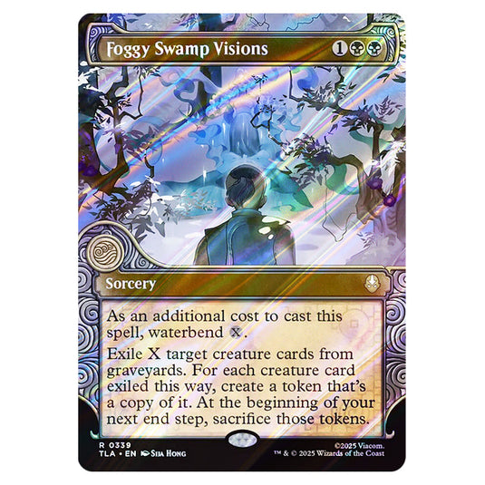 Foggy Swamp Visions 0339 card from the Magic The Gathering set Avatar The Last Airbender