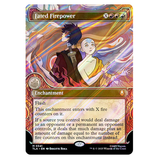 Fated Firepower 0341 card from the Magic The Gathering set Avatar The Last Airbender
