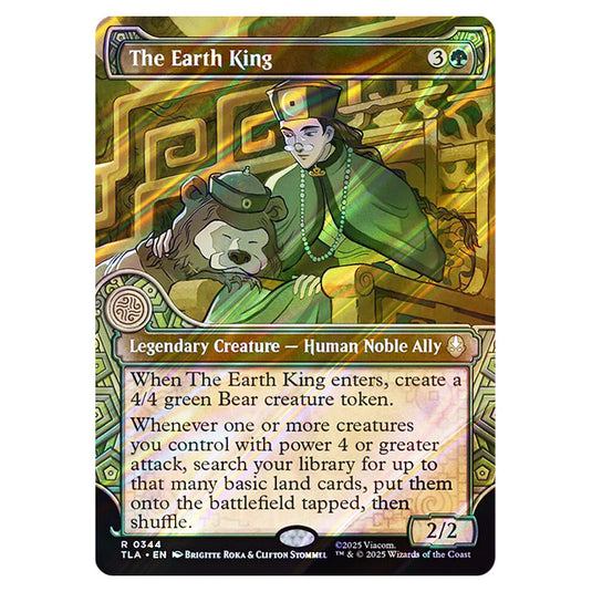 The Earth King 0344 card from the Magic The Gathering set Avatar The Last Airbender