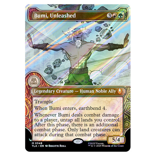 Bumi, Unleashed 0348 card from the Magic The Gathering set Avatar The Last Airbender