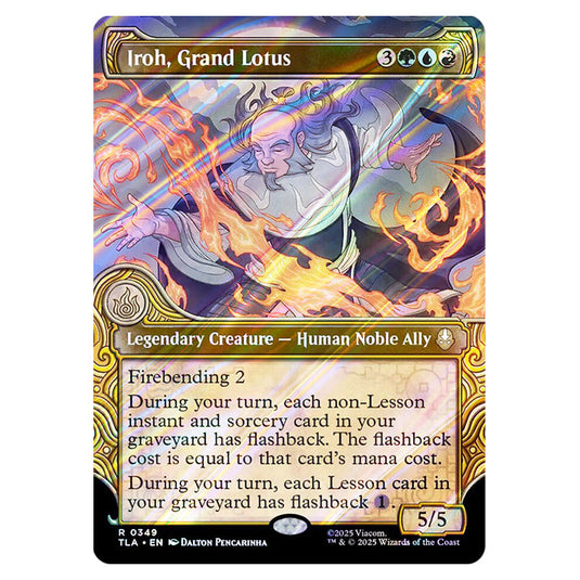 Iroh, Grand Lotus 0349 card from the Magic The Gathering set Avatar The Last Airbender