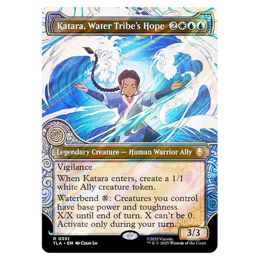 Katara, Water Tribe's Hope 0351 card from the Magic The Gathering set Avatar The Last Airbender