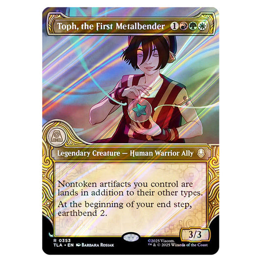 Toph, the First Metalbender 0353 card from the Magic The Gathering set Avatar The Last Airbender
