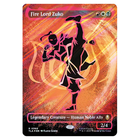 Fire Lord Zuko 0360 card from the Magic The Gathering set Avatar The Last Airbender