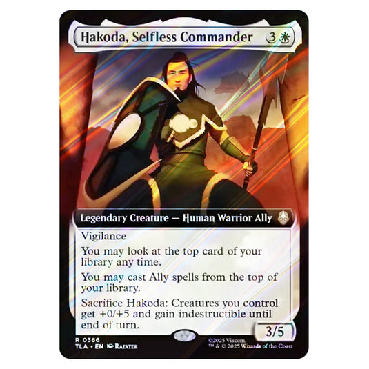 Hakoda, Selfless Commander 0366 card from the Magic The Gathering set Avatar The Last Airbender