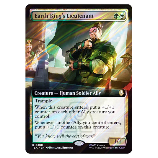 Earth King's Lieutenant 0380 card from the Magic The Gathering set Avatar The Last Airbender