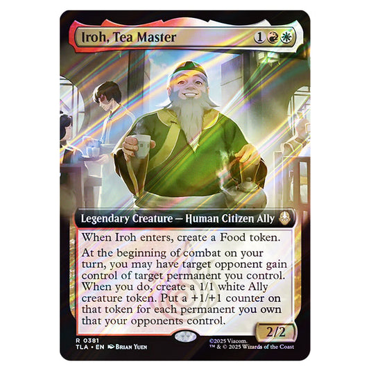 Iroh, Tea Master 0381 card from the Magic The Gathering set Avatar The Last Airbender
