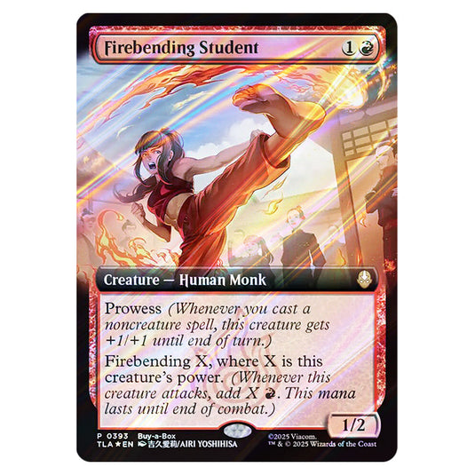 Firebending Student 0393 card from the Magic The Gathering set Avatar The Last Airbender