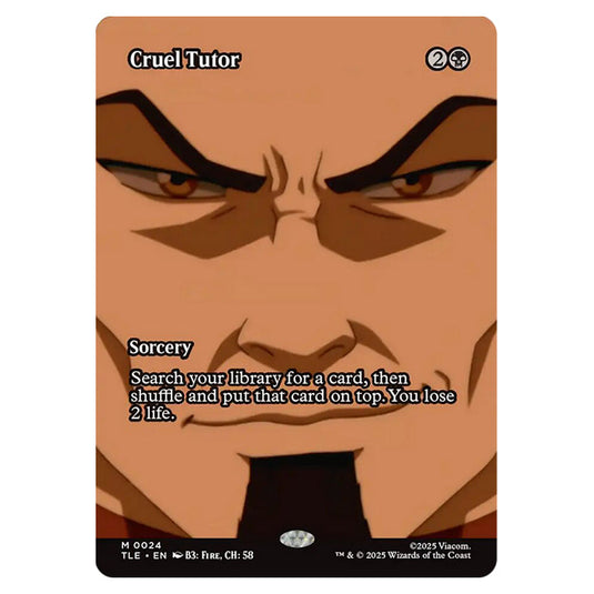Cruel Tutor 0024 card from the Magic The Gathering set Avatar: The Last Airbender Eternal