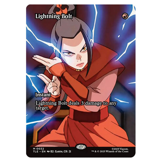 Lightning Bolt 0032 card from the Magic The Gathering set Avatar: The Last Airbender Eternal